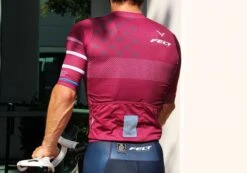 Felt Bicycles Felt Short-Sleeve Jersey Wine | Men's -Felt Bicycles burgandy jersey rear