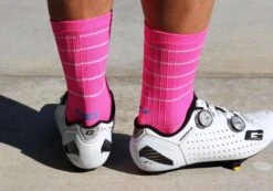 Felt Bicycles Felt 6" Socks - Hi-Vis Pink -Felt Bicycles pink sock 3